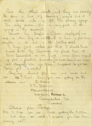 Paul's letter to Cynthia Lennon