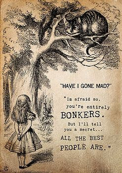 Alice In Wonderland 'Bonkers' Print