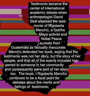 Argentina's Dirty War: Disappearing a Voice Using Testimonio: A Single ...