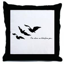 Divergent - One Choice Ravens Tattoo Throw Pillow for