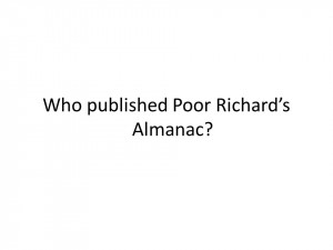 poor richard s almanac slide 48 franklin published poor richard ...