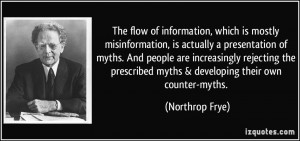 The flow of information, which is mostly misinformation, is actually a ...