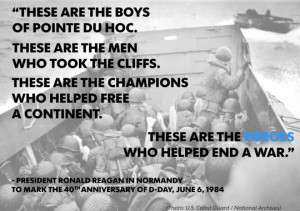 Reagan's speech marking the 40th anniversary of D-Day was among the ...