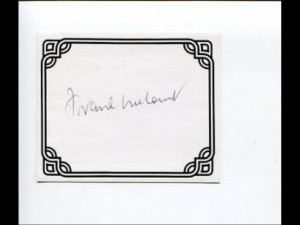 Frank McCourt Angela's Ashes Author Rare Signed Autograph Bookplate