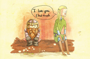 love cute Elf movies My art the hobbit LOTR gimli Valentine legolas ...