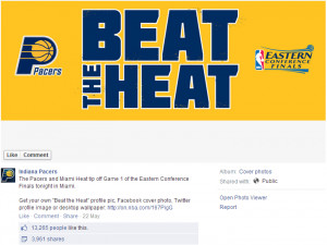 Indiana Pacers - BeatTheHeat Facebook Cover