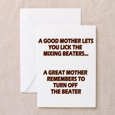 Good Moms, Great Moms Greeting Card for