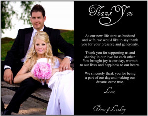 wedding thank you sayings for bridal party