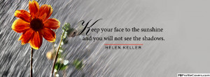 Helen Keller Quote Facebook Timeline Cover