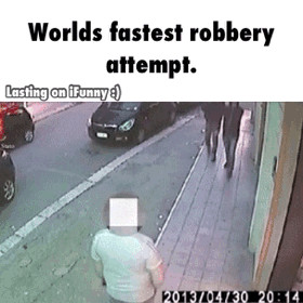 Robbery is not for you, guys