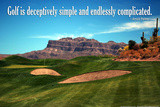 Arnold Palmer Golf Quote Poster Foto