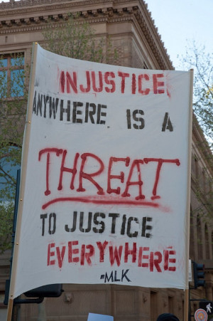 ... Is A Threat To Justice Everywhere - Justice Quote Share On Orkut