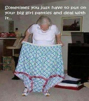 Big girl pants