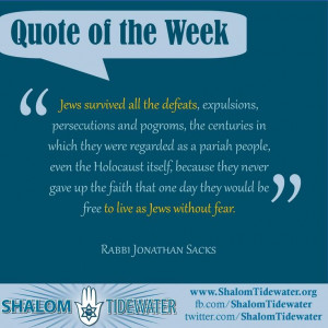 Quote of the Chief Rabbi