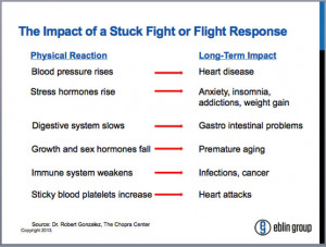 or flight response that s stuck in the on position