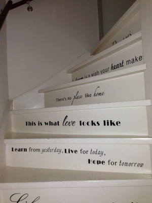 Stairs.... With wall stickers...