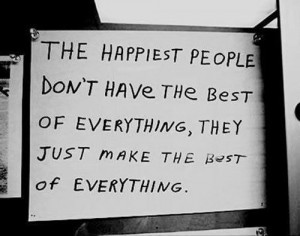 the happiest people...