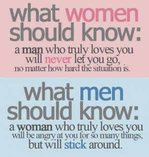 know a woman who truly loves you will be angry at you for so many ...