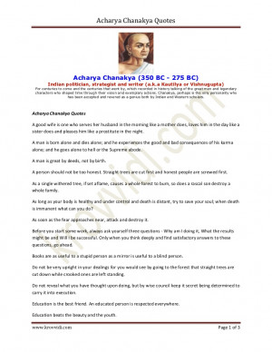 Acharya chanakya quotes