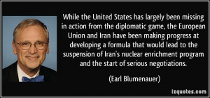 While the United States has largely been missing in action from the ...