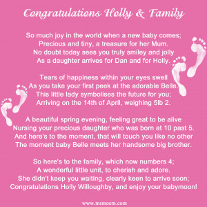 ... Holly Willoughby On The Birth of Your Daughter, Baby Belle Baldwin