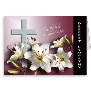 Loss of Wife - With Deepest Sympathy Card