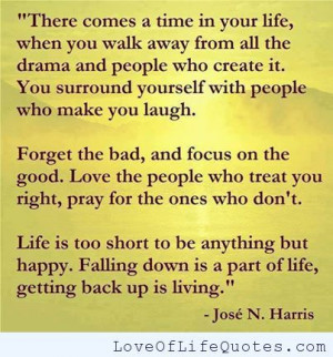 Jose N Harris quote on life - http://www.loveoflifequotes.com/life ...