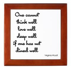 woolf quote keepsake box virginia woolf quotation coaster tile box ...