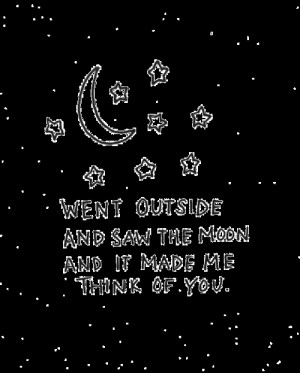 love art cute quote tumblr text happy quotes Typography you moon ...
