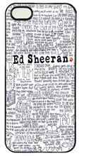 Star ED Sheeran Song Quotes Cell Phone Case for Iphone 4 4S 5 5S 5C 6 ...