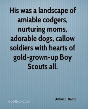 His was a landscape of amiable codgers, nurturing moms, adorable dogs ...