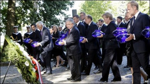 The leaders of European nations gathered in Poland to mark the 70th ...