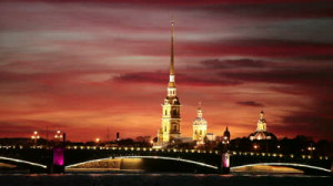 Petersburg Cathedral Lightning