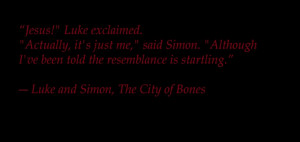 Luke Garroway and Simon Lewis- The City of Bones By Cassandra Clare ...