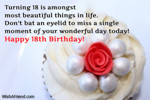 Turning 18 is amongst most beautiful things in life. Don't bat an ...