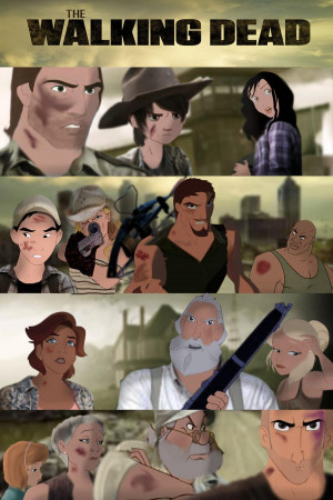 Art Humor Disney The Walking Dead Animated about 2 years ago by Joey ...