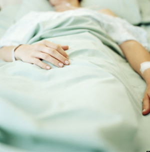 ... Woman http://galleryhip.com/person-in-hospital-bed-with-broken-leg