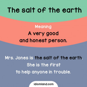 Who is the salt of the earth for you? #idioms #english #learnenglish
