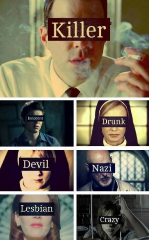 ahs, american horror story, asylum, bloody face, crazy, devil, drunk ...