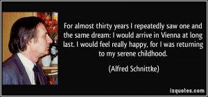 For almost thirty years I repeatedly saw one and the same dream: I ...