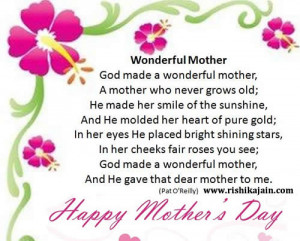 Happy Mother’s Day,poem,Inspirational Quotes, Motivational Thoughts ...