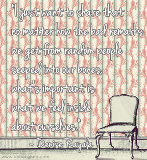 It's cliché but it's true: your beauty radiates from within. So next ...