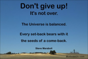 ... bears with it the seeds of a come-back. #Steve Maraboli #quotes #quote
