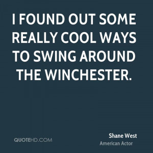 found out some really cool ways to swing around the Winchester.