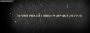 ... Is To Replace An Empty Mind With An Open One - Education Quote