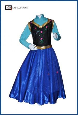 vestido disfraz de anna princesa de frozen