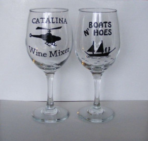 ... Step Brothers funny wine glasses CATALINA Wine Mixer and Boats N