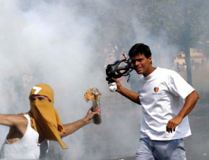 El opositor Leopoldo López protagonista de las Guarimbas del 11-A