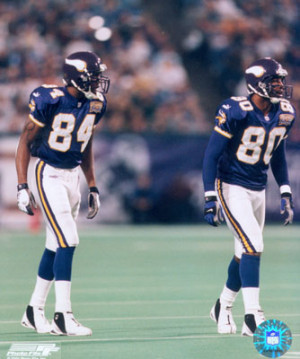 Cris Carter and Randy Moss