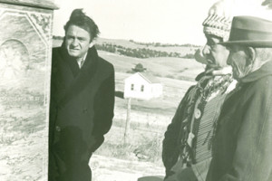 Johnny Cash touring Wounded Knee with the descendants of those who ...